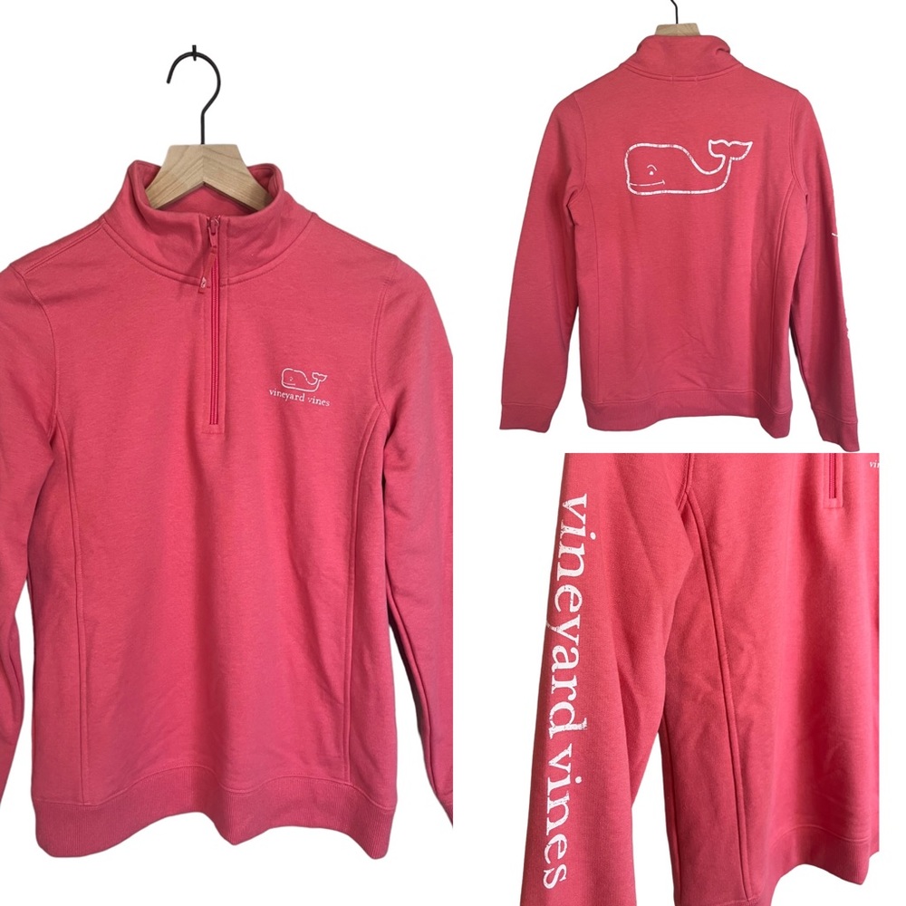 Vineyard Vines Vintage Whale 1/4 Zip Pull Over